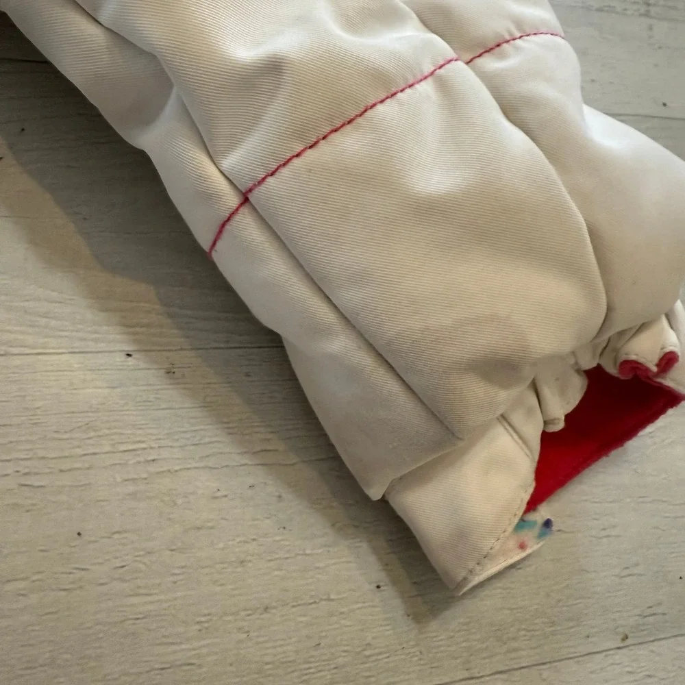 Obermeyer girls white blue pink ski snowboard winter jacket size 4‎